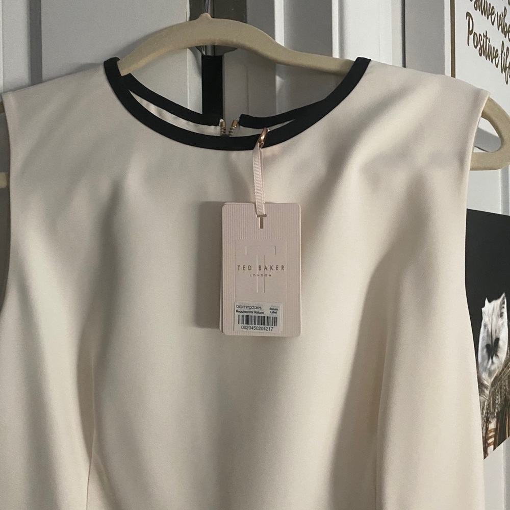 Ted Baker cream detailed dress 👗 size 4 - Picture 6 of 6